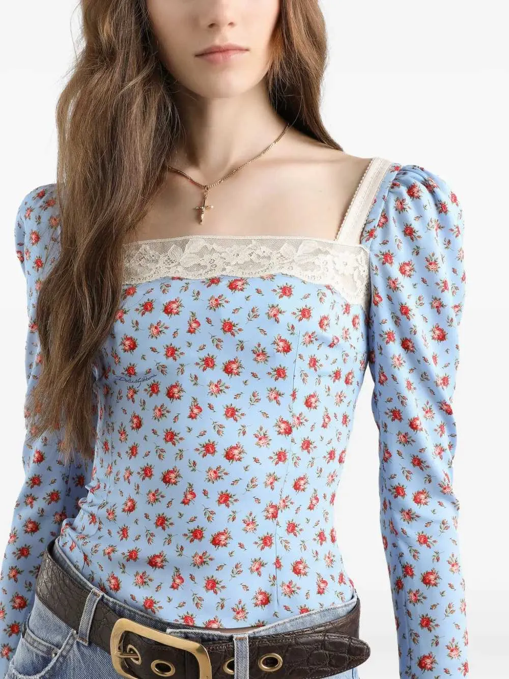 Floral Top sold by Wanan Luxury product image thumbnail 3