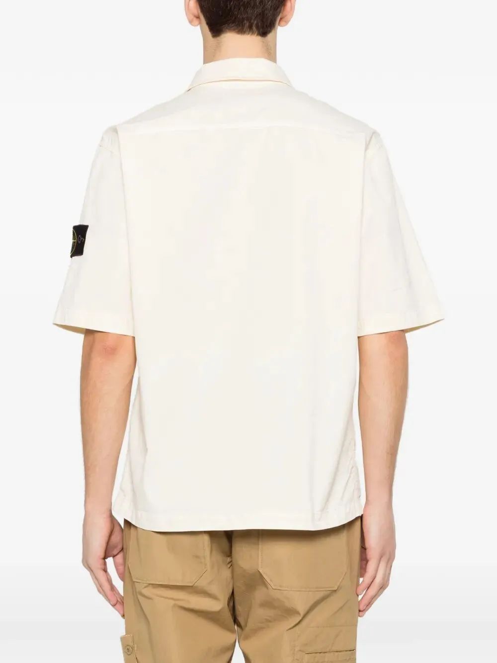 Comfort-Fit Short-Sleeved Cotton Twill Shirt With Pocket sold by Wanan Luxury product image thumbnail 3