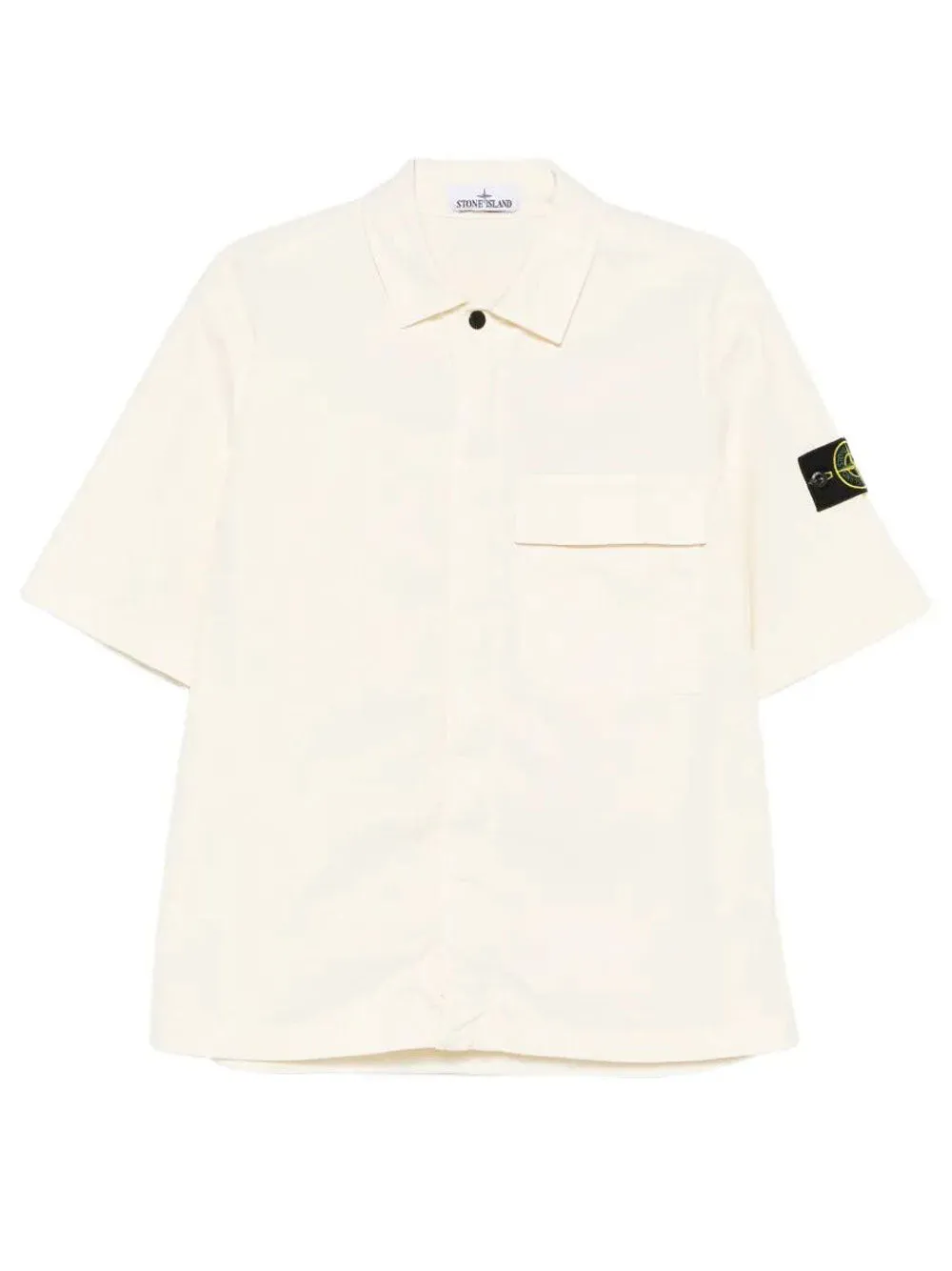 Comfort-Fit Short-Sleeved Cotton Twill Shirt With Pocket sold by Wanan Luxury