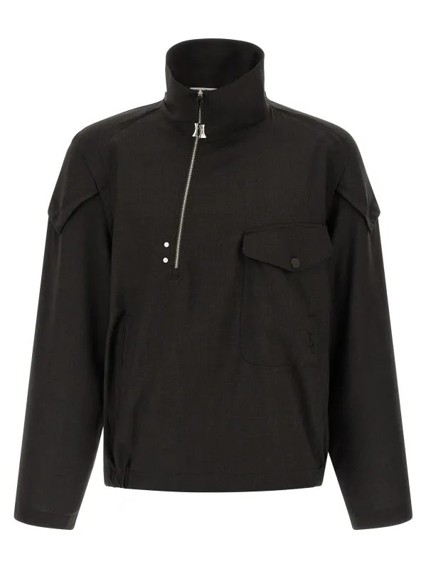 Farkas Puffer Jackets Brown made by Kiko Kostadinov