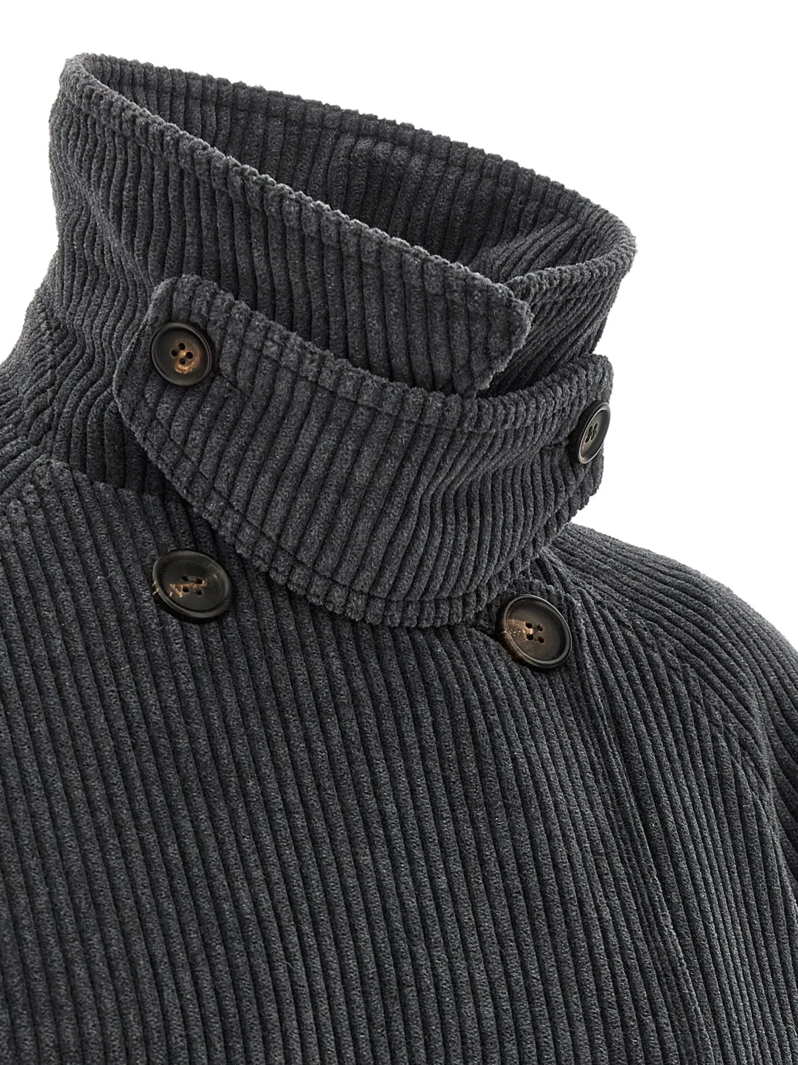 Ribbed Velvet Trench Coat Coats And Trench Coats Gray sold by Wanan Luxury product image thumbnail 5