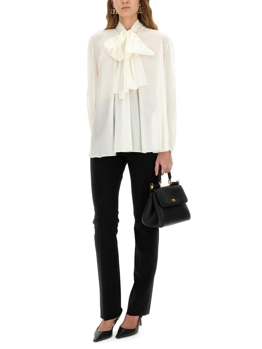 Silk Shirt With Scarf sold by Wanan Luxury product image thumbnail 2