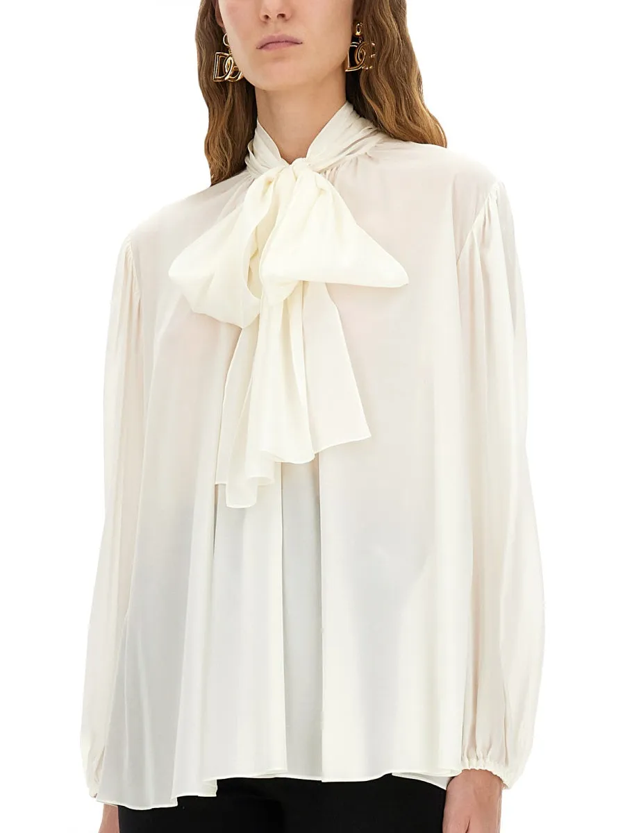 Silk Shirt With Scarf sold by Wanan Luxury product image thumbnail 4