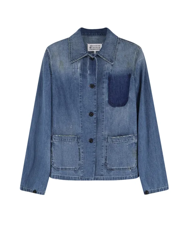Worn-Out Denim Shirt made by Maison Margiela