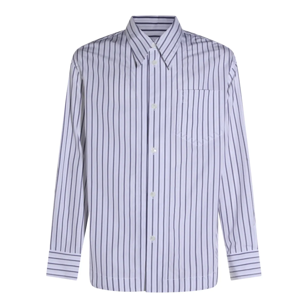 Shirts White-Blue sold by Wanan Luxury