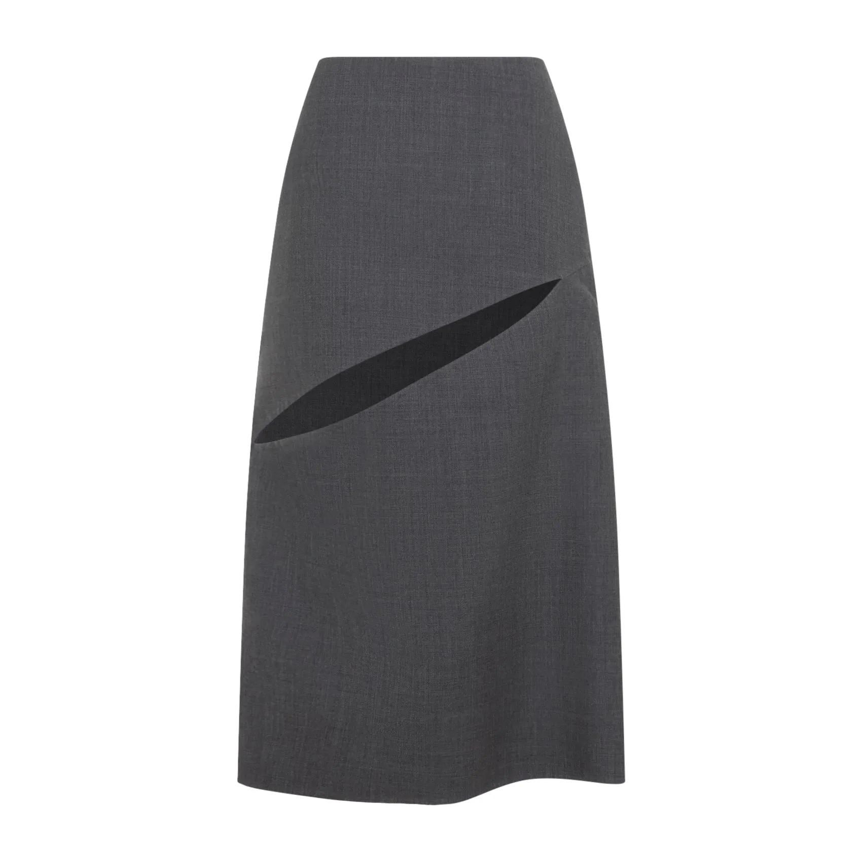Midi Skirts Grey sold by Wanan Luxury