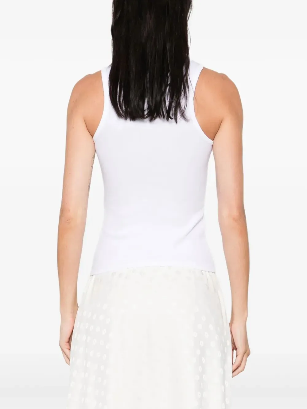 90s Orb-Embellished Ribbed Tank Top sold by Wanan Luxury product image thumbnail 4