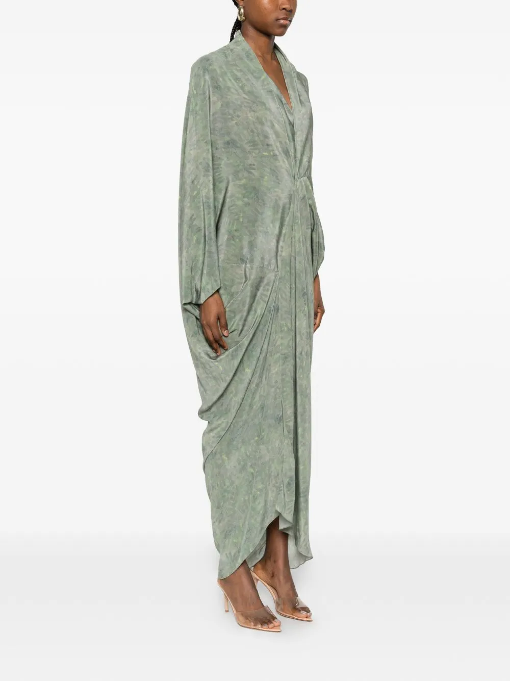Mayu Silk Long Dress sold by Wanan Luxury product image thumbnail 4