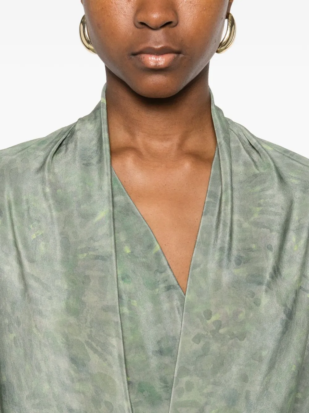 Mayu Silk Long Dress sold by Wanan Luxury product image thumbnail 5