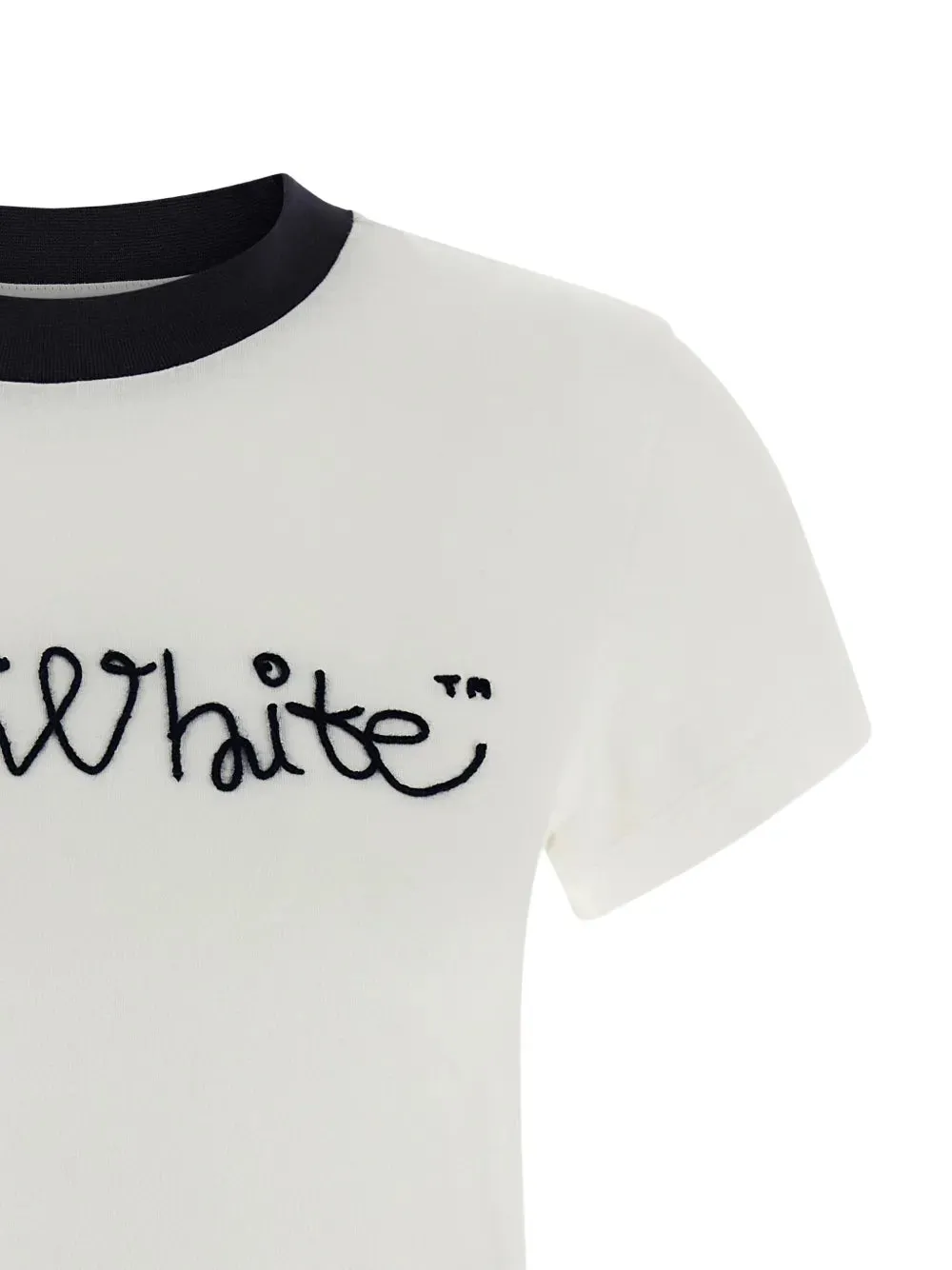 Script T-Shirt With Embroidery sold by Wanan Luxury product image thumbnail 4