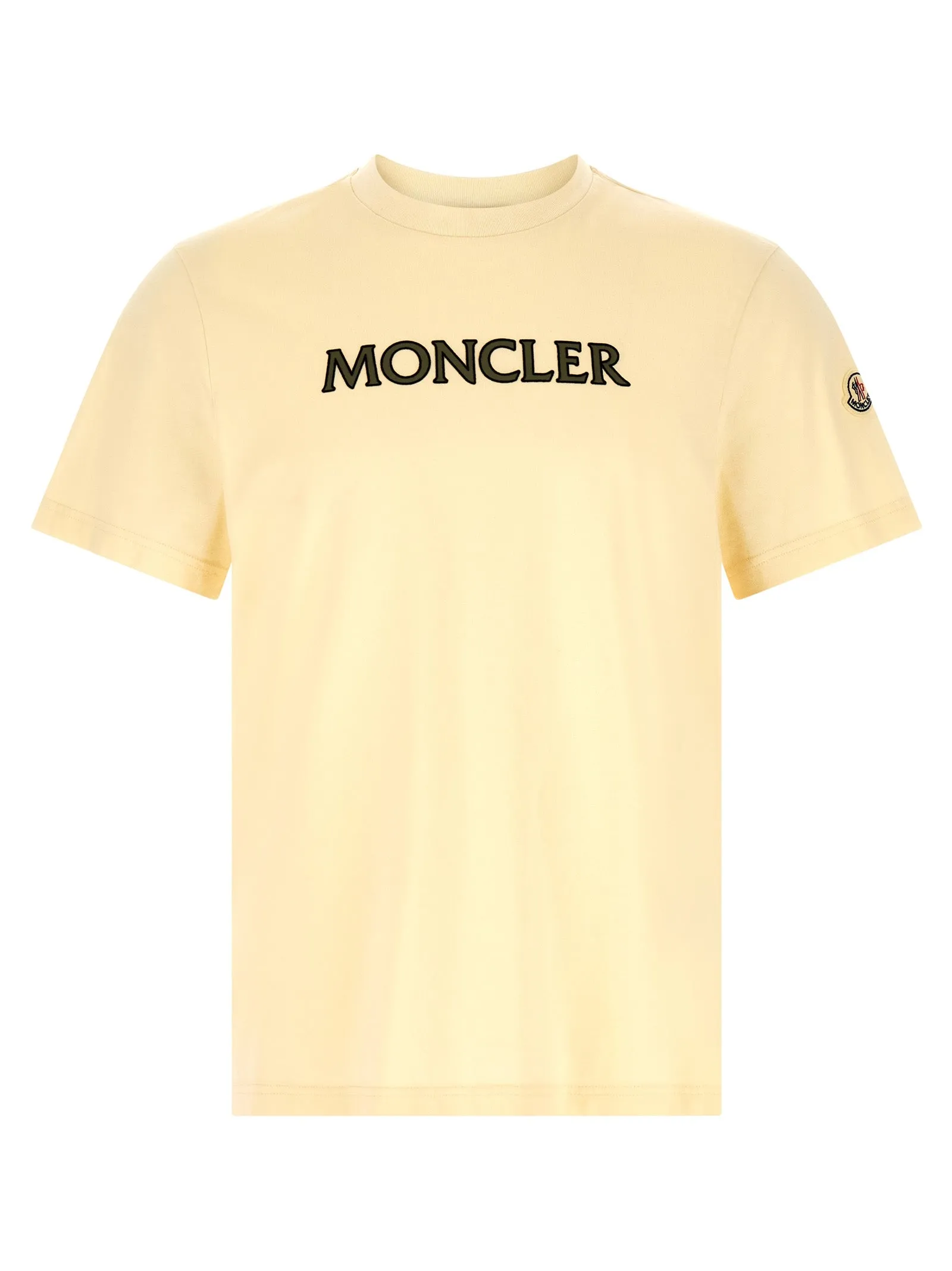 Flocked Logo T-Shirt Beige sold by Wanan Luxury