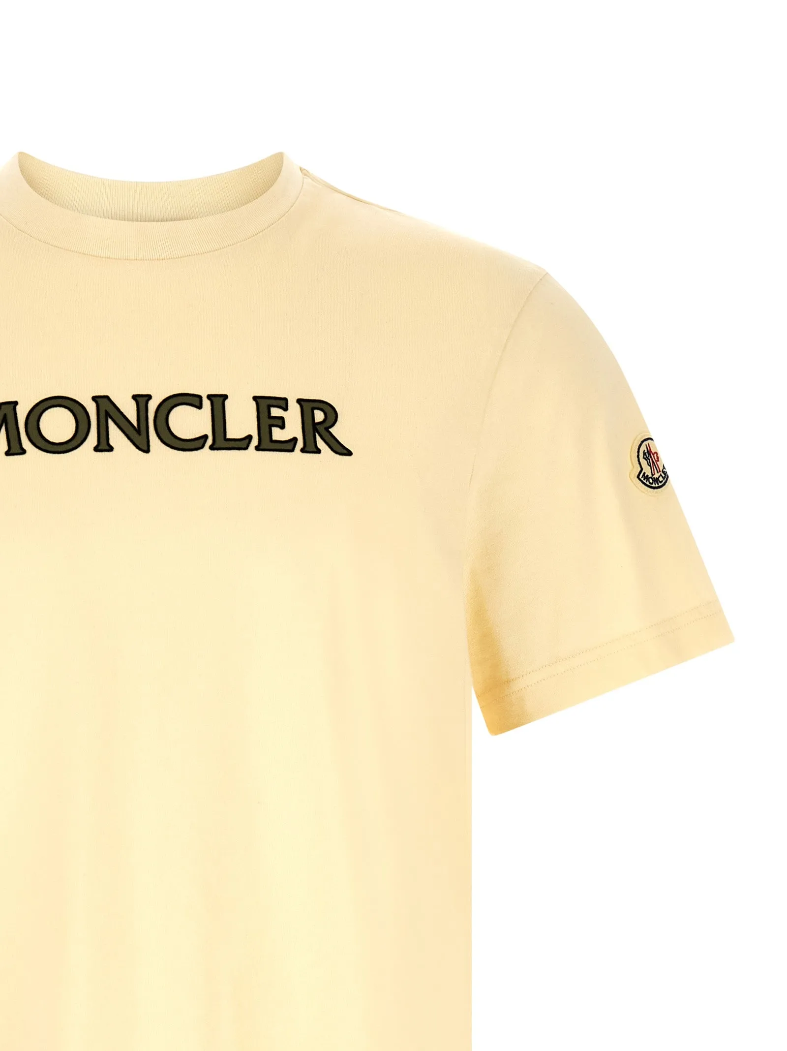 Flocked Logo T-Shirt Beige sold by Wanan Luxury product image thumbnail 3