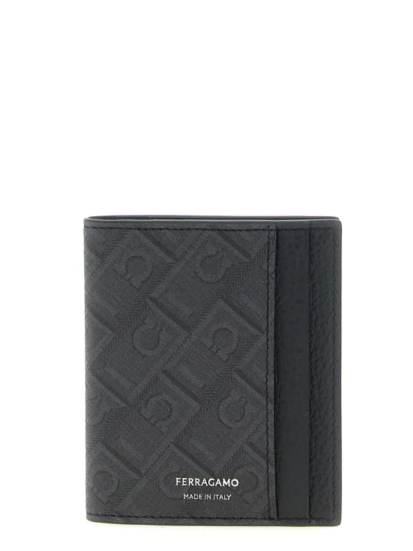 Ferragamo Monogram Wallets And Card Holders Black sold by Wanan Luxury