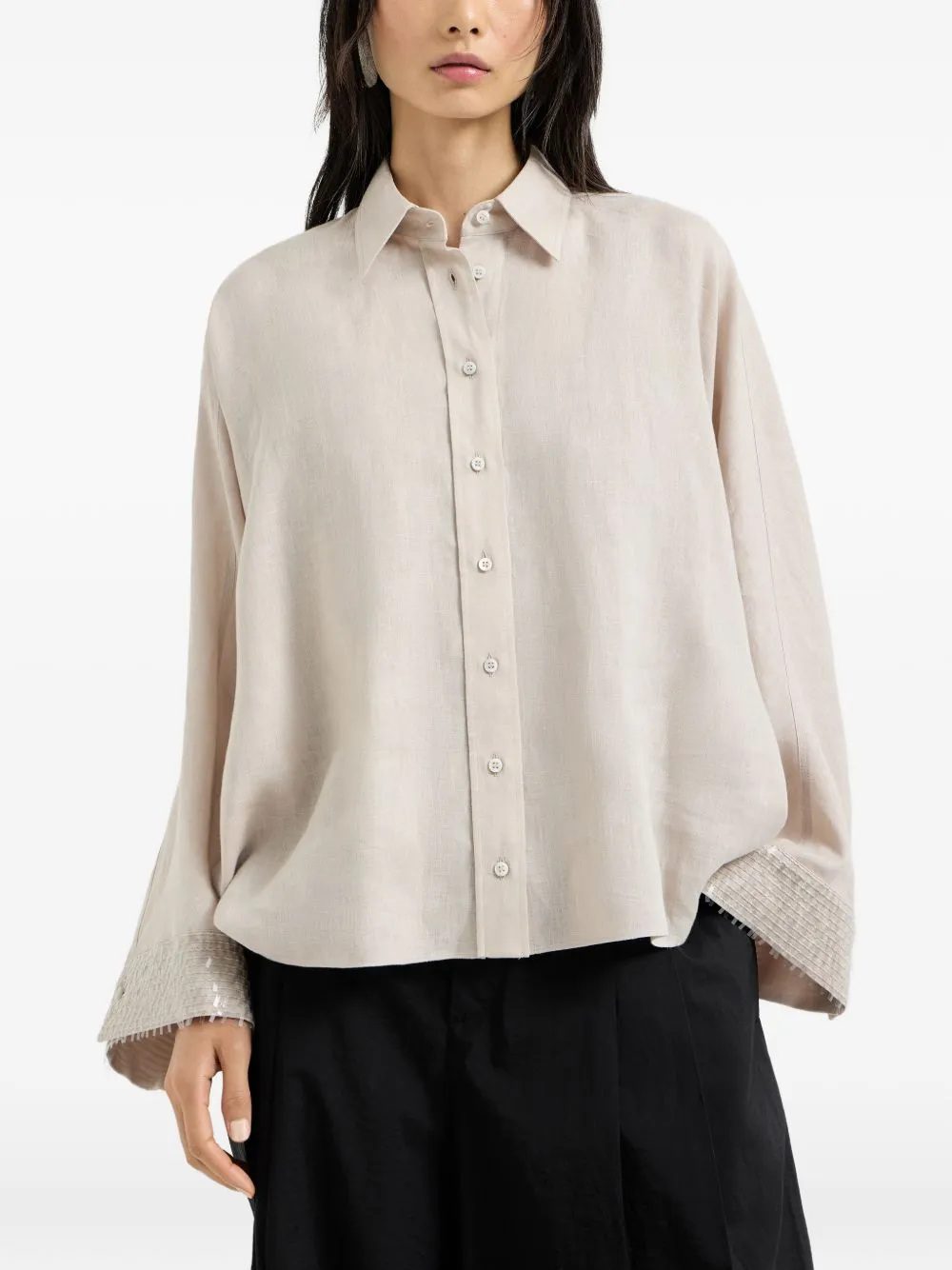 Linen Shirt sold by Wanan Luxury product image thumbnail 4