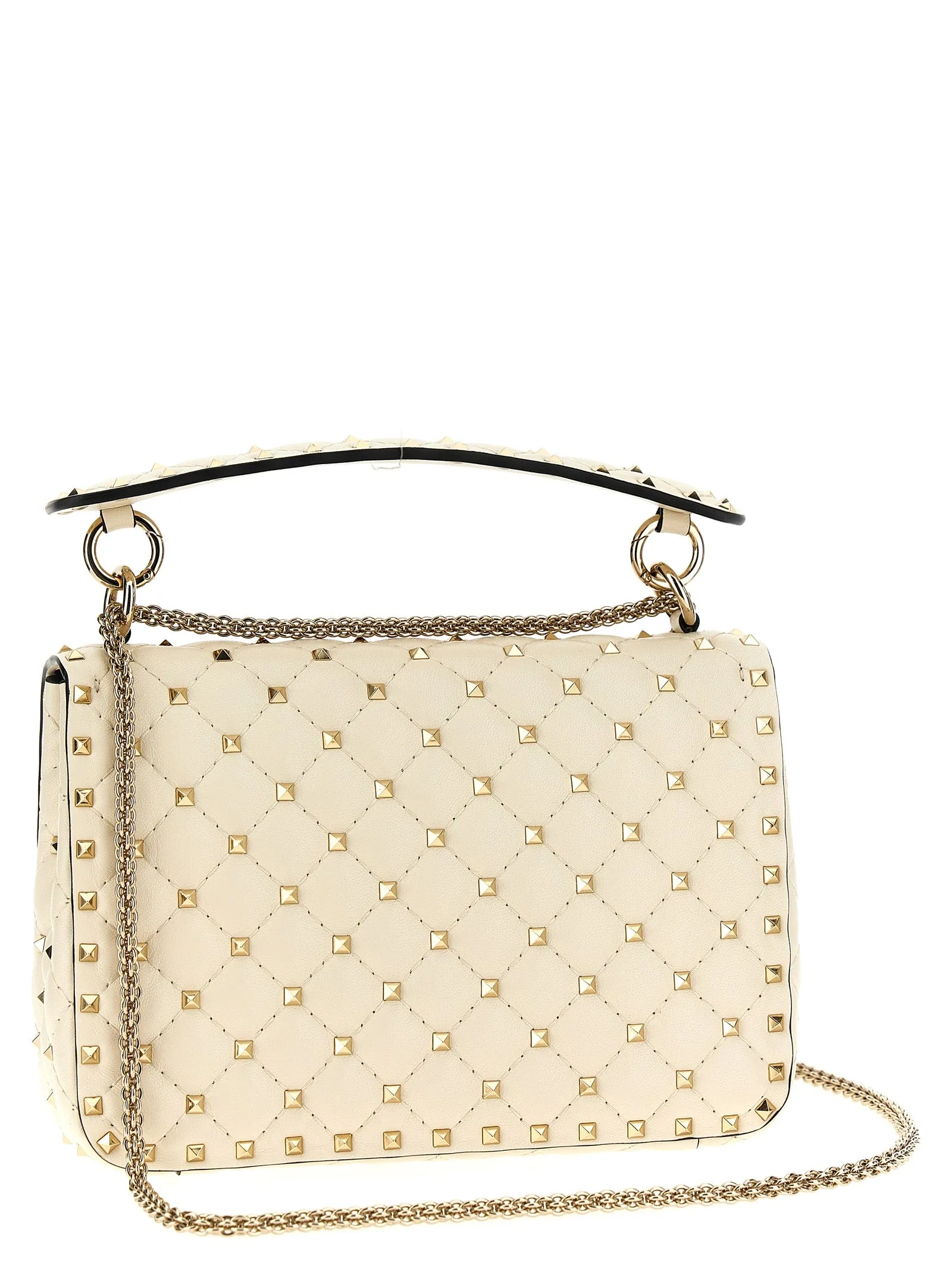 Rockstud Spike Shoulder Bags White sold by Wanan Luxury product image thumbnail 2