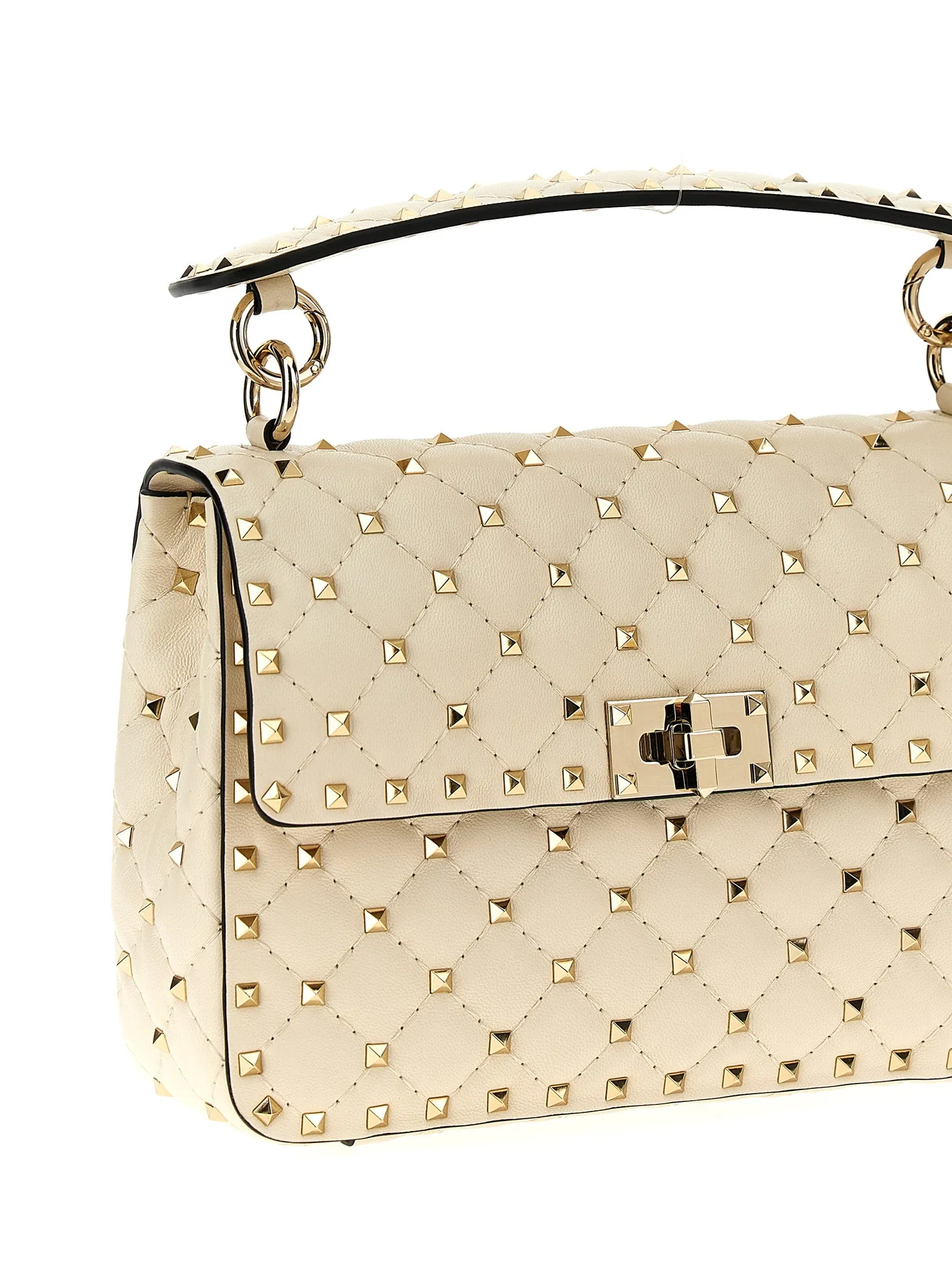 Rockstud Spike Shoulder Bags White sold by Wanan Luxury product image thumbnail 3