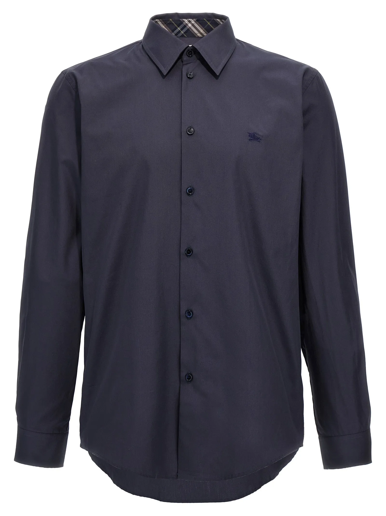 Logo Embroidery Shirt Shirt And Blouse Blue sold by Wanan Luxury