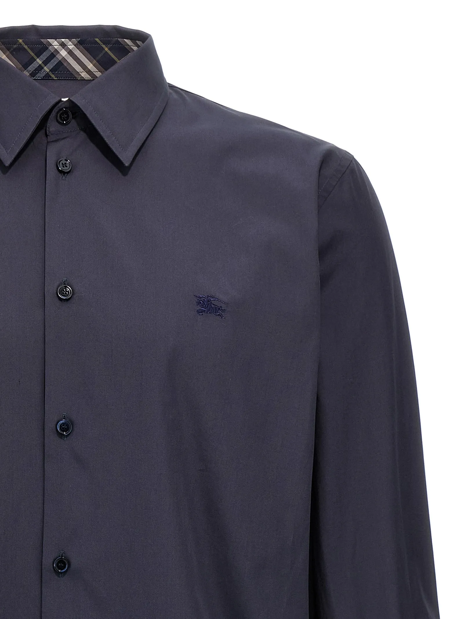 Logo Embroidery Shirt Shirt And Blouse Blue sold by Wanan Luxury product image thumbnail 3