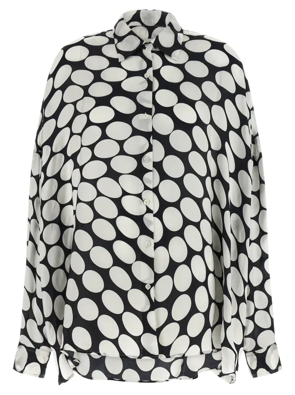 Casia Shirt And Blouse White/Black made by Wanan Luxury