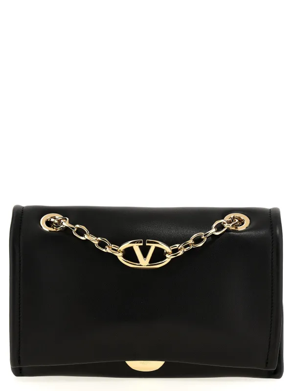 Vlogo Chain Shoulder Bags Black sold by Wanan Luxury