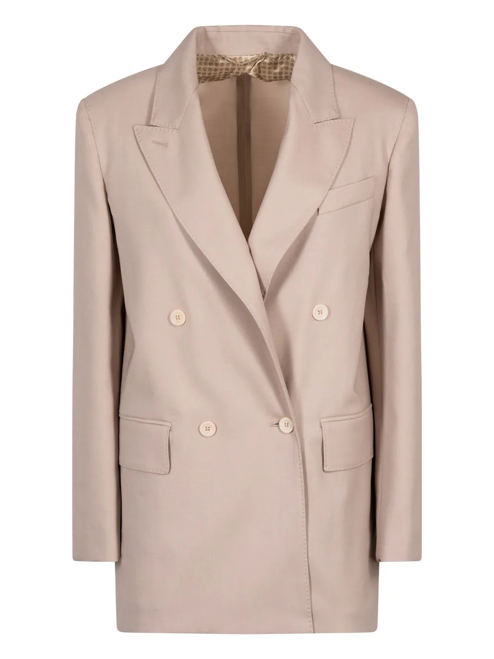 Double-Breasted Wool Blend Blazer sold by Wanan Luxury