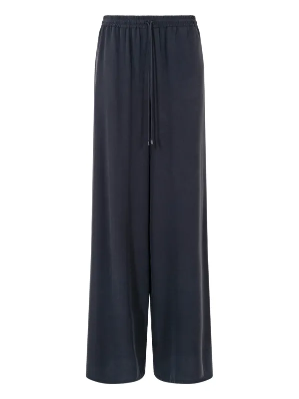 Wide-Fit Washed Silk Trousers sold by Wanan Luxury