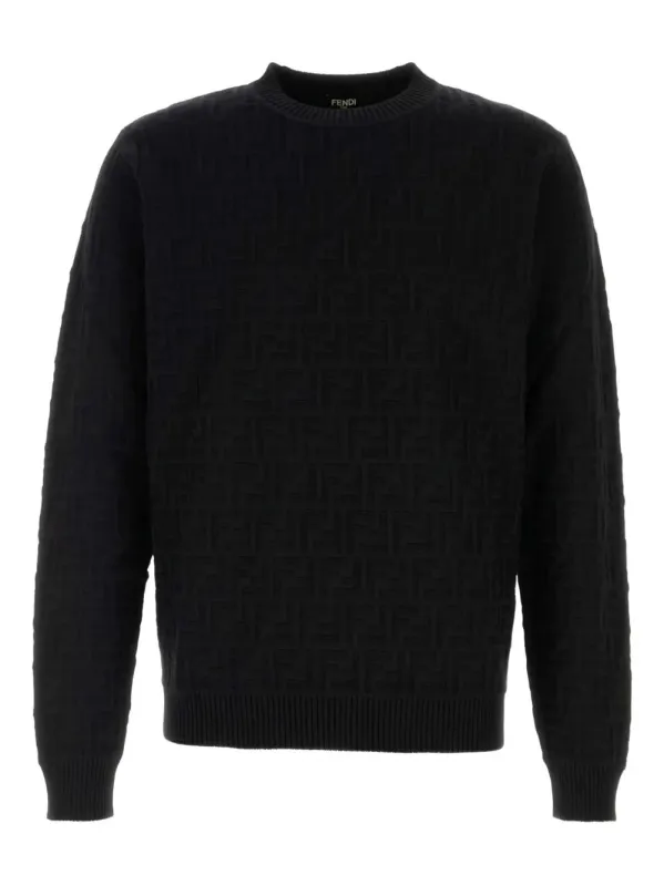 Ff-Pattern Cotton Sweater sold by Wanan Luxury