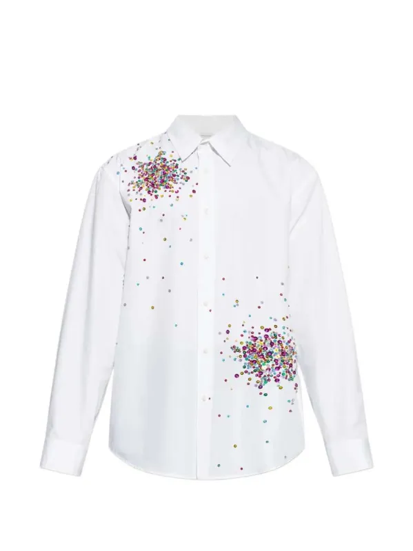 Shirt 00910-Caper Emb 3293 M.W.Shirt made by Dries Van Noten