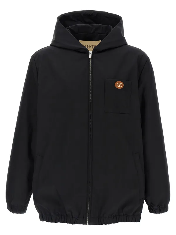 Valentino Garavani Nylon Jacket Puffer Jackets Blue sold by Wanan Luxury