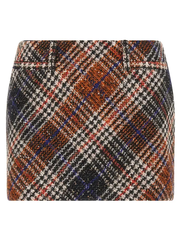 Tweed Skirt Skirts Multicolor sold by Wanan Luxury