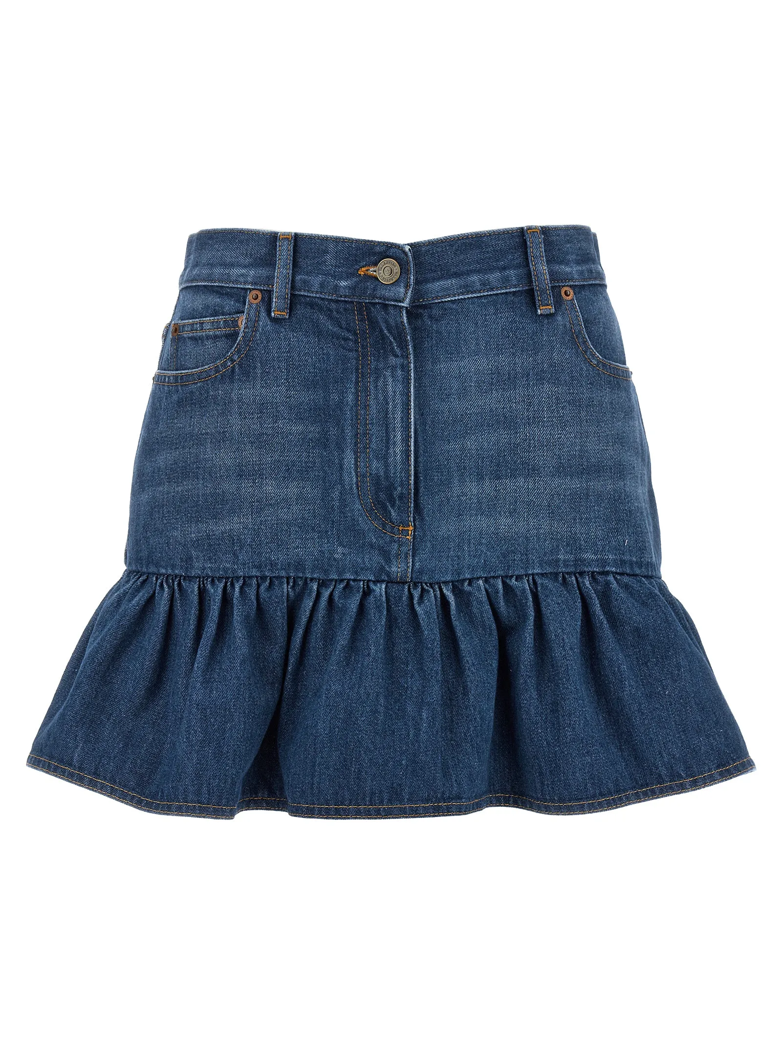 Denim Skirt Skirts Light Blue sold by Wanan Luxury