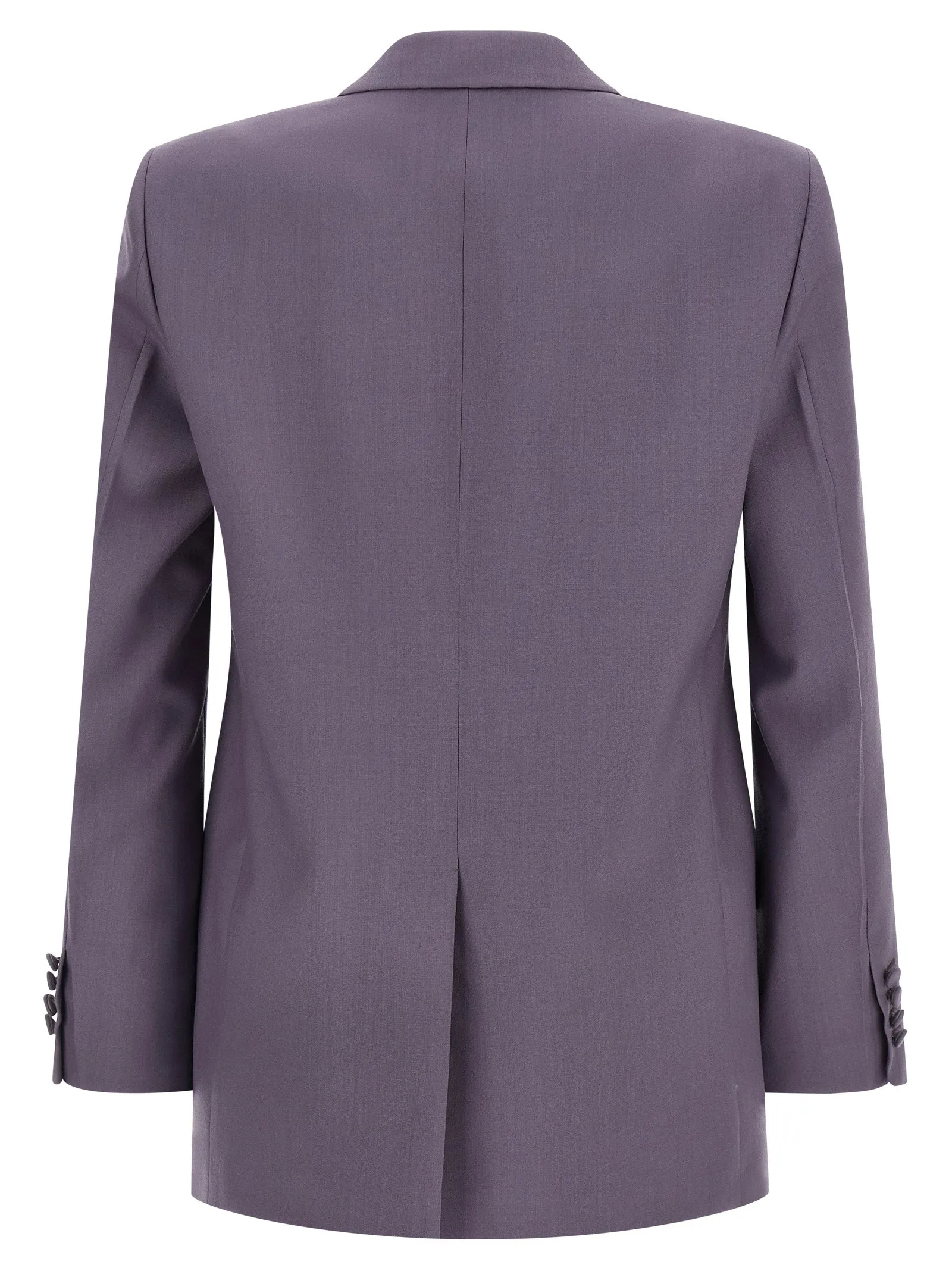 Double-Breasted Wool Blazer Purple sold by Wanan Luxury product image thumbnail 2