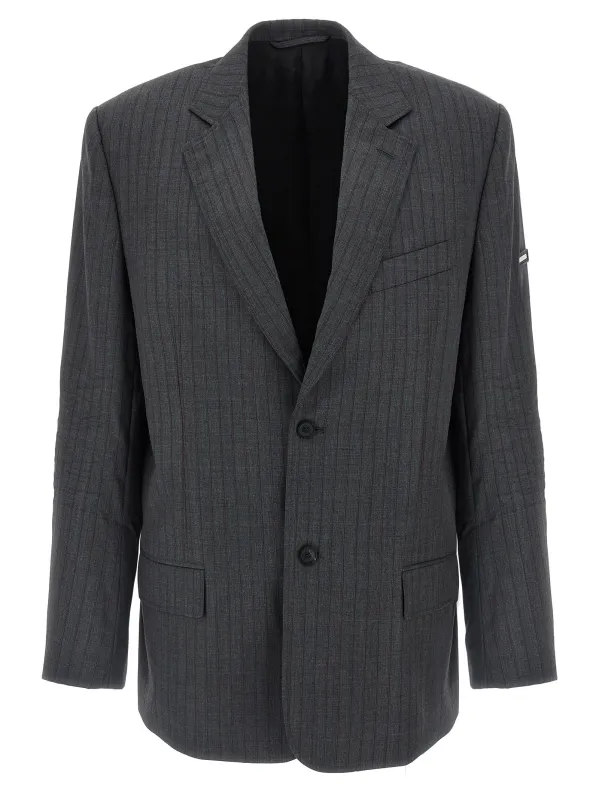 Wool Blazer Gray sold by Wanan Luxury