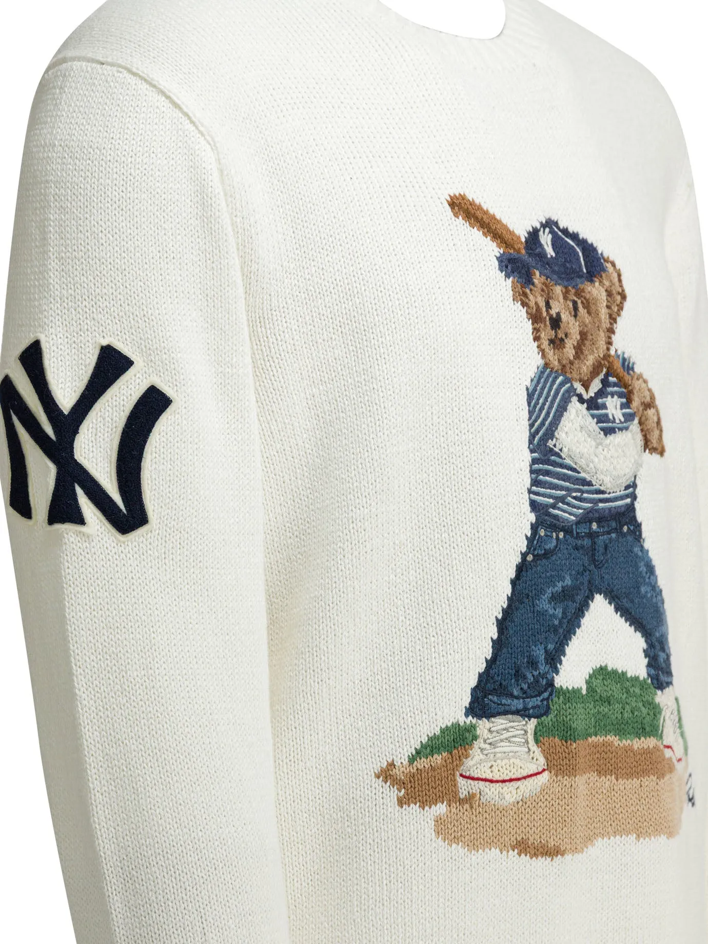 Knitted Crew Neck Sweater Knitwear White sold by Wanan Luxury product image thumbnail 4