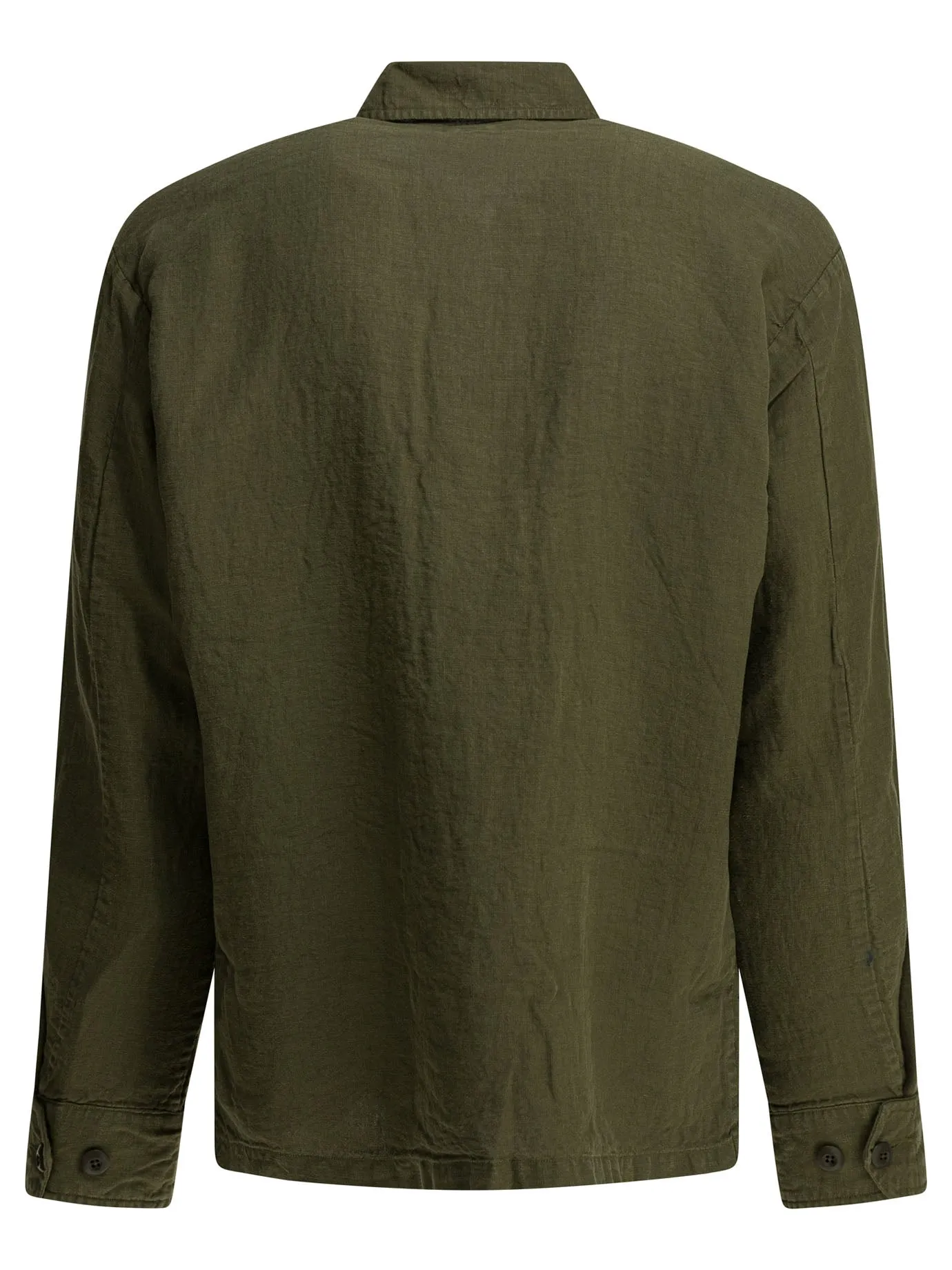 Linen Overshirt Jacket Jackets And Coats Green sold by Wanan Luxury product image thumbnail 2
