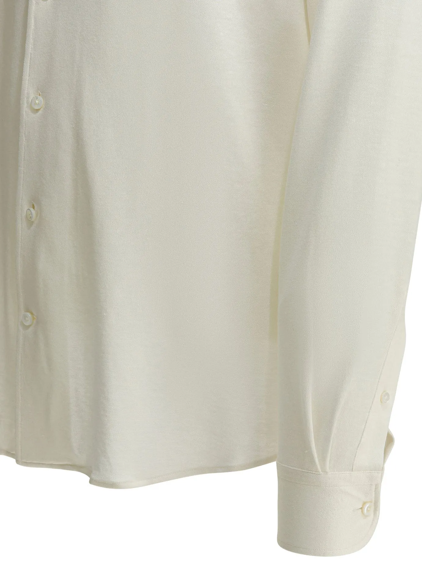 Casual Silk Shirt Shirts White sold by Wanan Luxury product image thumbnail 4