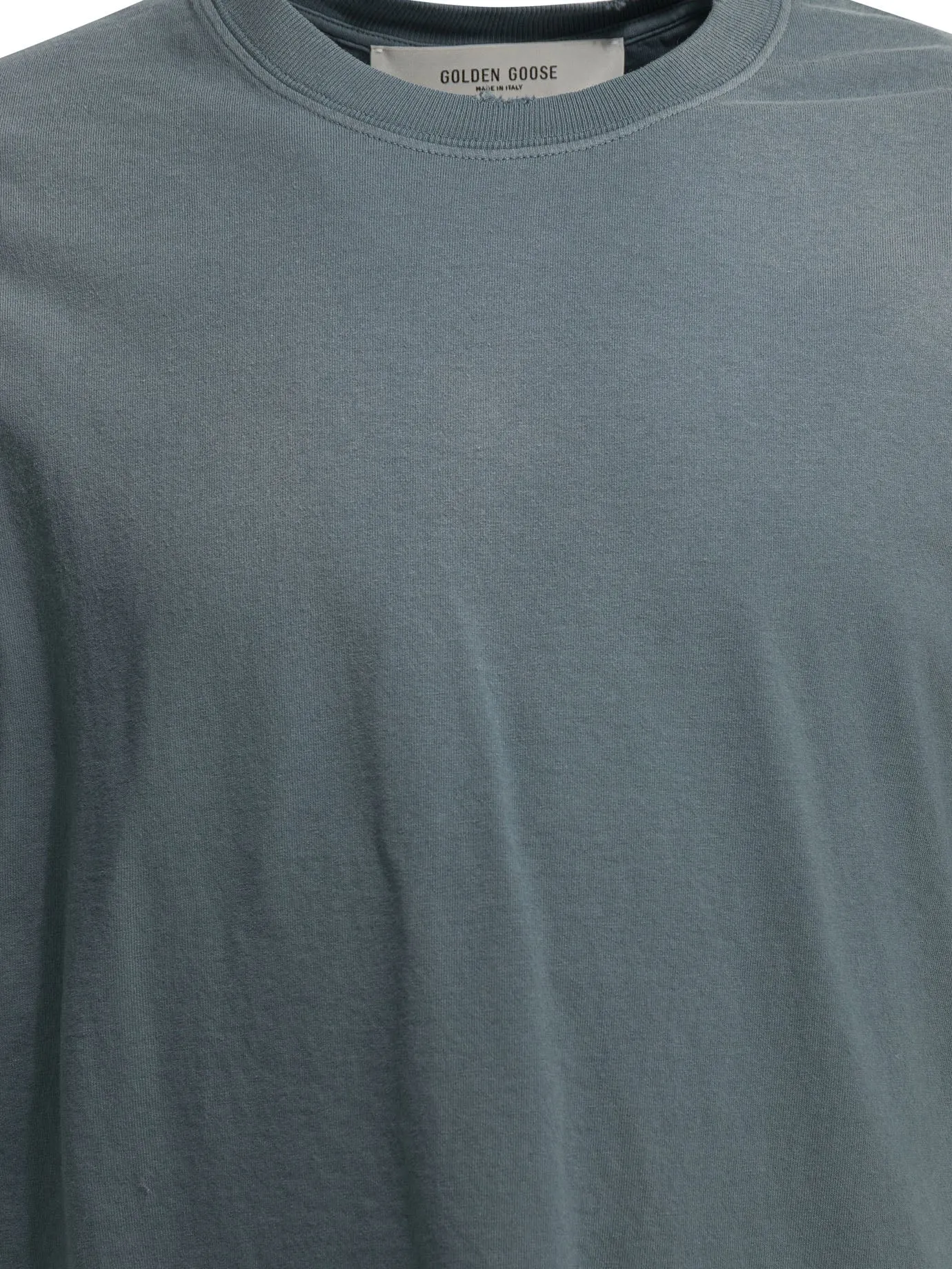 Crew-Neck T-Shirt With Reverse Logo T-Shirts Light Blue sold by Wanan Luxury product image thumbnail 3