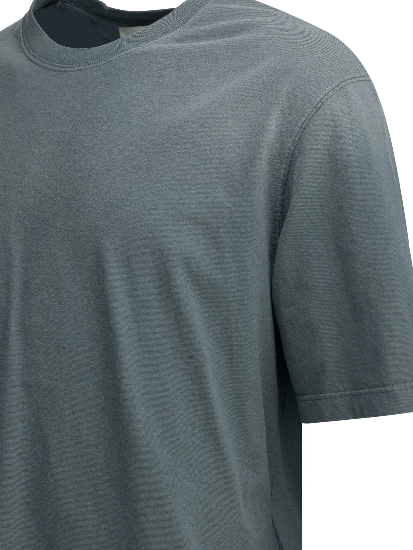 Crew-Neck T-Shirt With Reverse Logo T-Shirts Light Blue sold by Wanan Luxury product image thumbnail 4