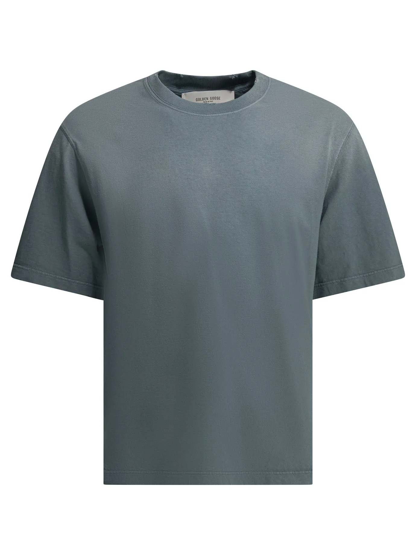 Crew-Neck T-Shirt With Reverse Logo T-Shirts Light Blue sold by Wanan Luxury