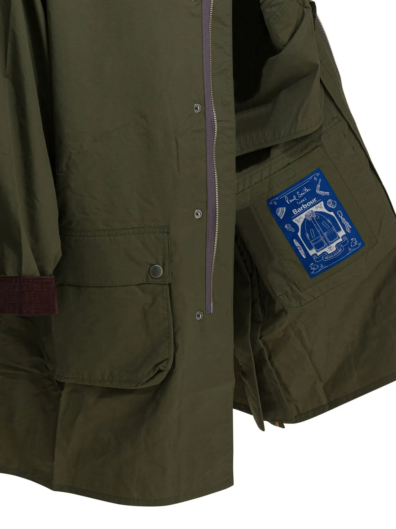 Parka Barbour X Paul Smith Jackets And Coats Green sold by Wanan Luxury product image thumbnail 4