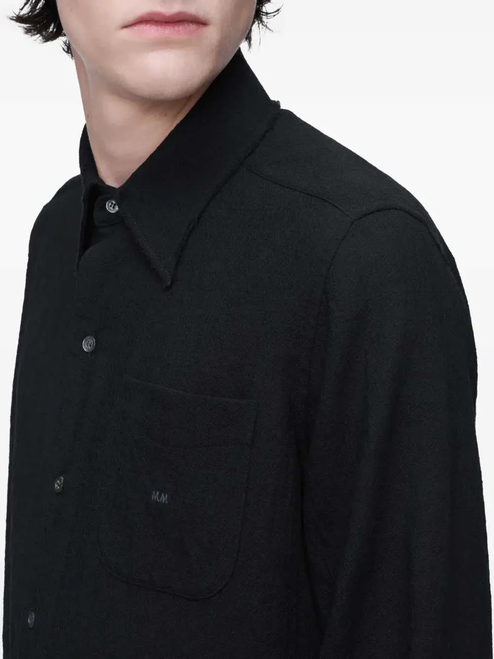 Long-Sleeved Shirt With Pocket sold by Wanan Luxury product image thumbnail 5