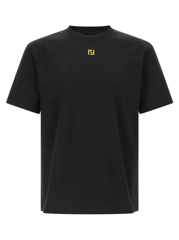 Embroidery T-Shirt Black made by Fendi