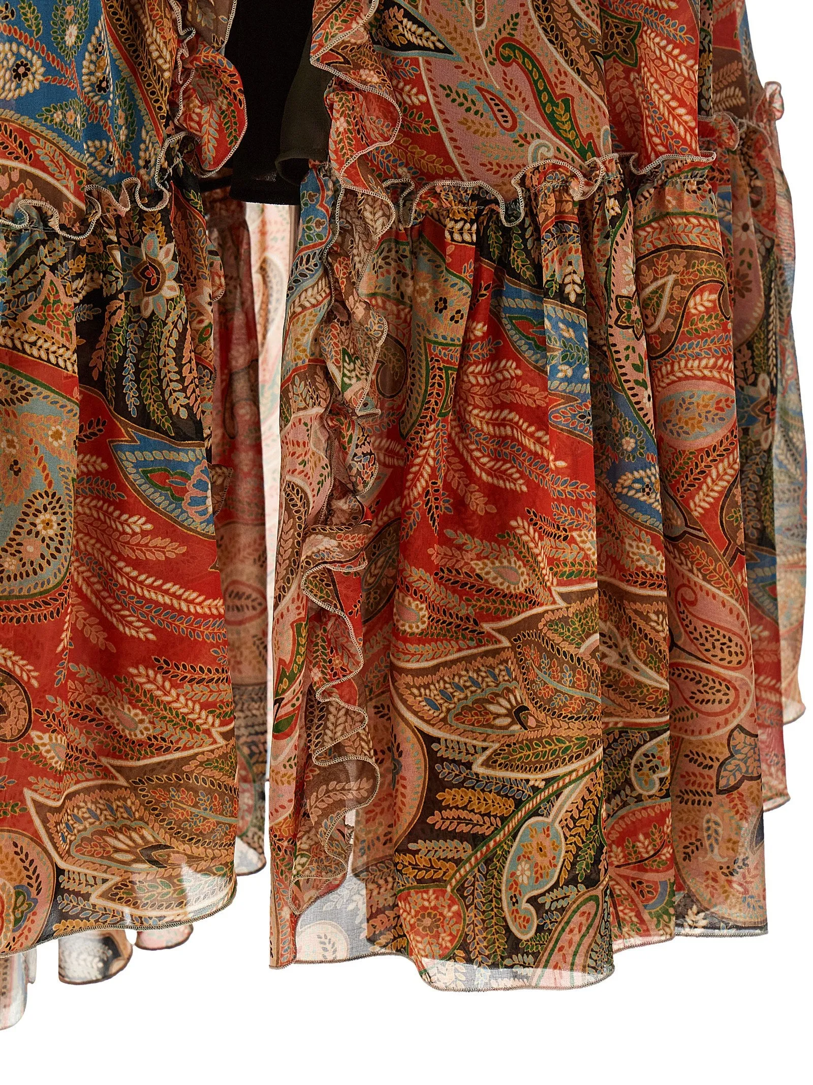 Paisley Foliage Skirt Skirts Orange sold by Wanan Luxury product image thumbnail 5