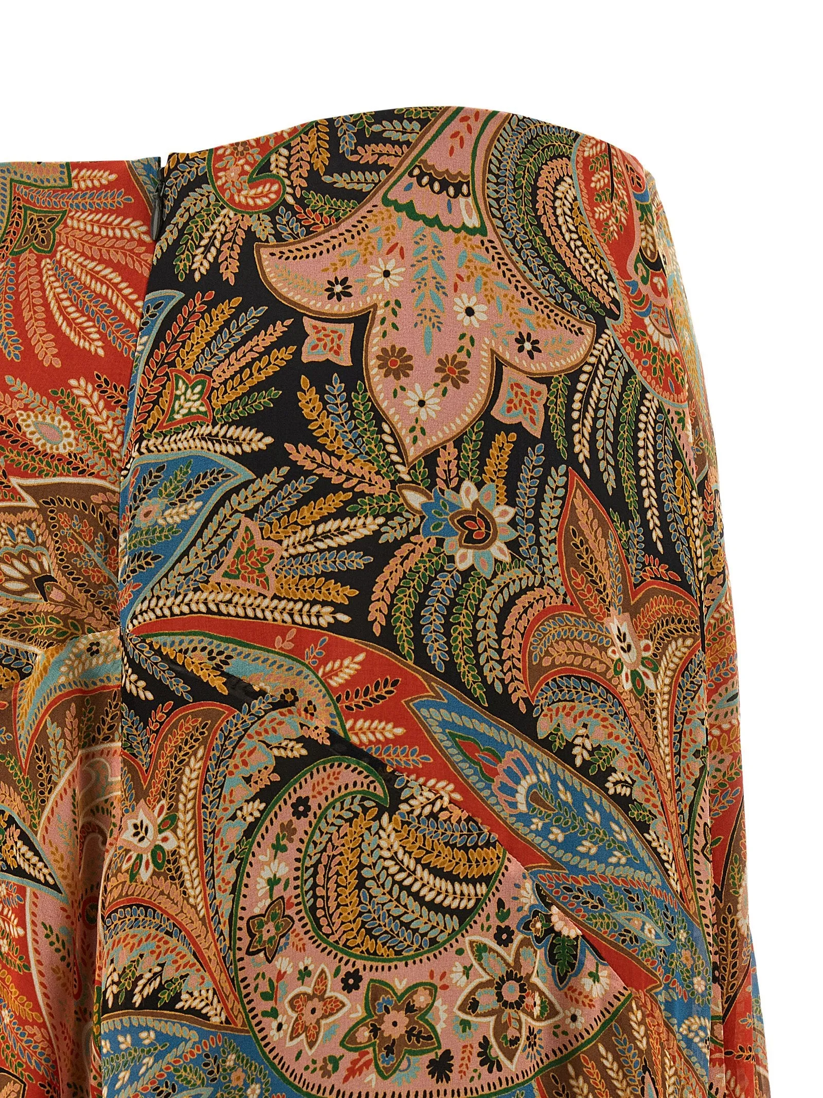Paisley Foliage Skirt Skirts Orange sold by Wanan Luxury product image thumbnail 4