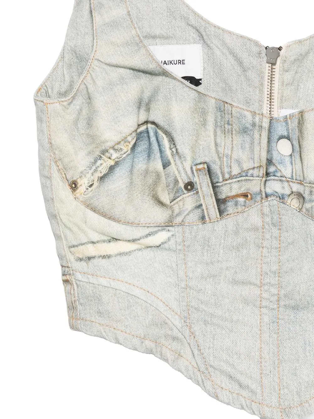 Sleeveless V-Neck Top sold by Wanan Luxury product image thumbnail 3