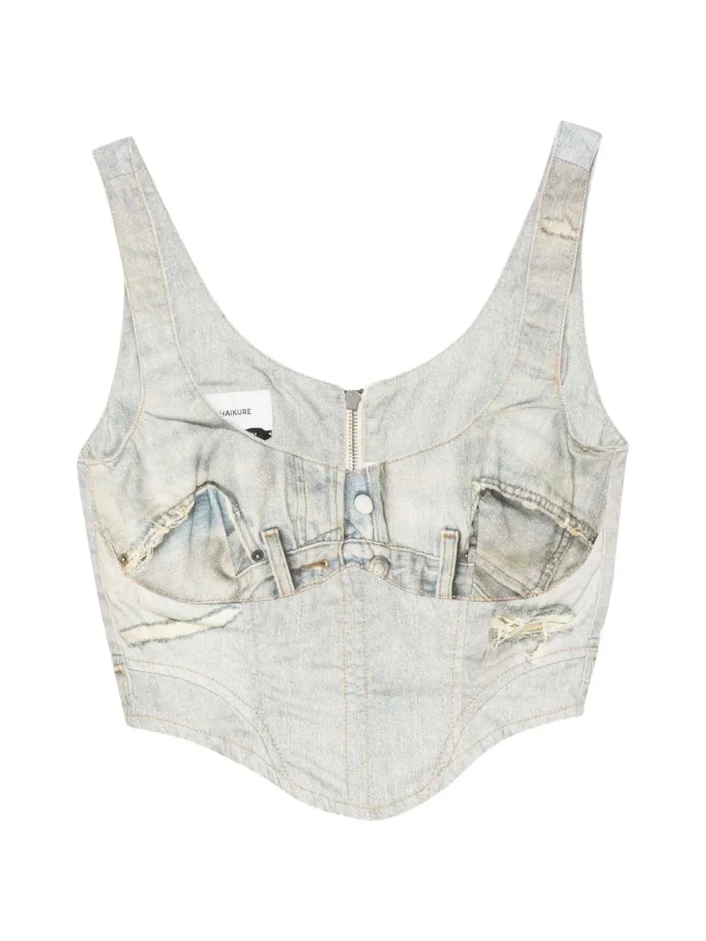 Sleeveless V-Neck Top sold by Wanan Luxury