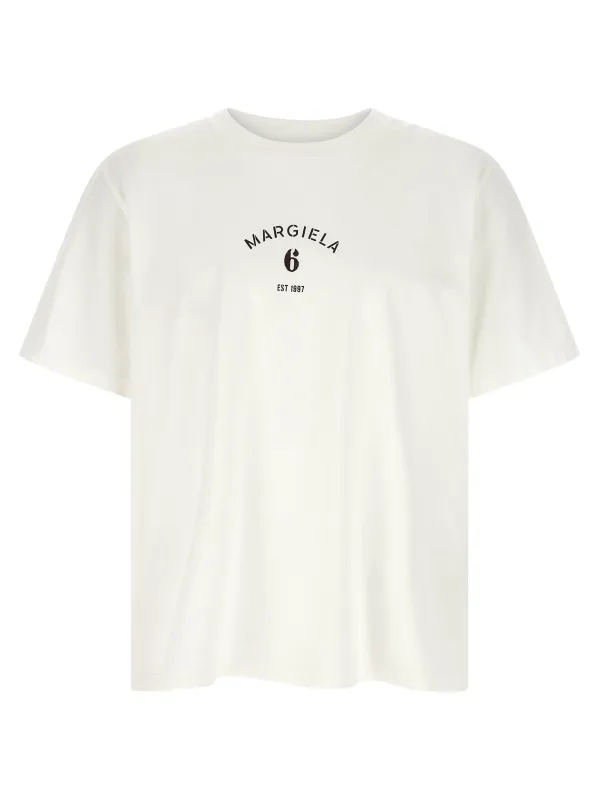 Printed T-Shirt White made by Maison Margiela