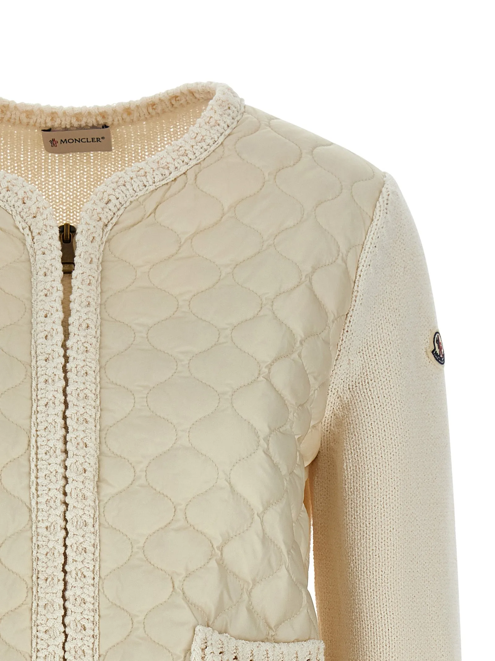 Padded Cardigan Sweaters And Cardigans Beige sold by Wanan Luxury product image thumbnail 3