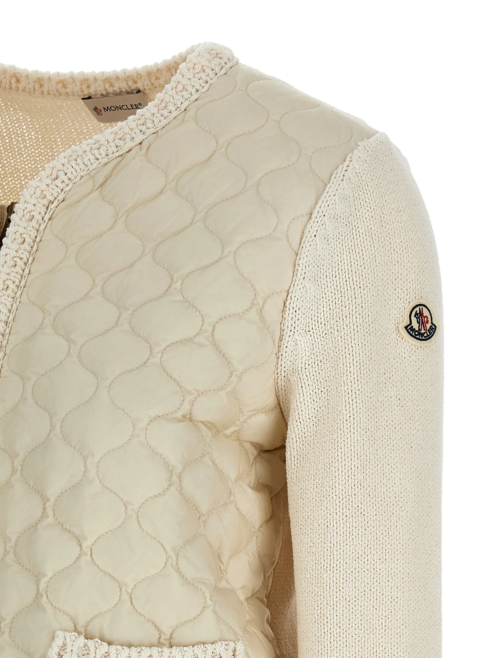 Padded Cardigan Sweaters And Cardigans Beige sold by Wanan Luxury product image thumbnail 4