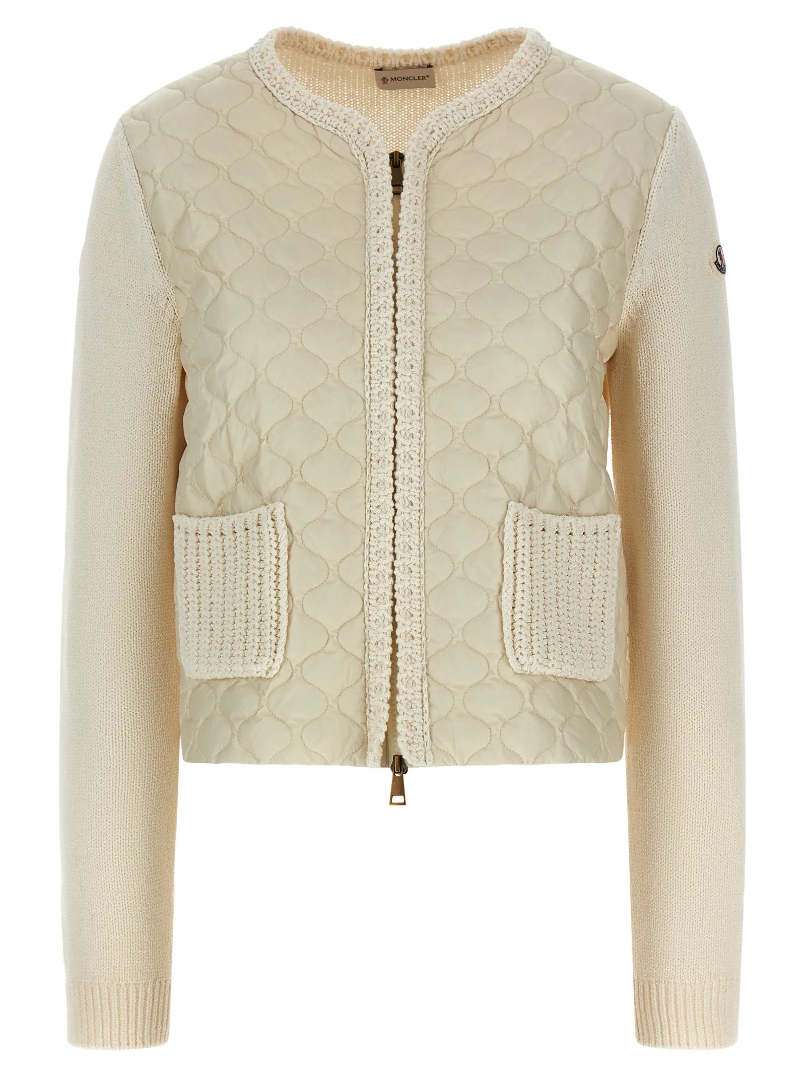 Padded Cardigan Sweaters And Cardigans Beige sold by Wanan Luxury
